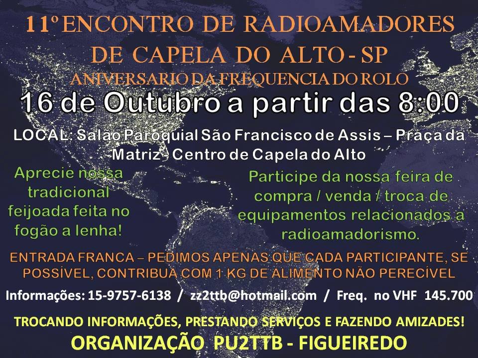 Encontro De Radioamadores De Capela Do Altosp Py2ve Rubens Zolotujin 7613
